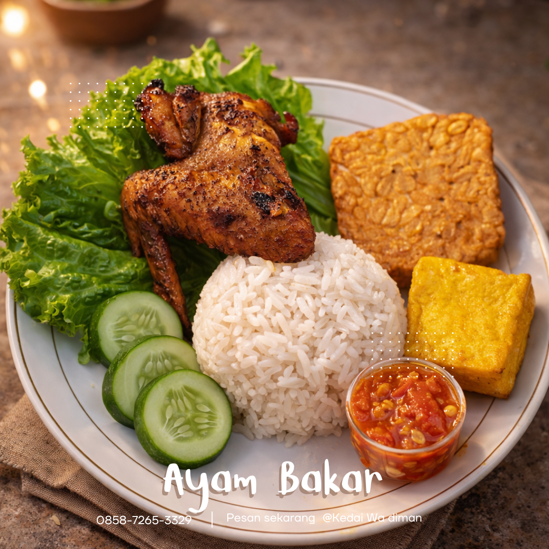 Paket Nasi ayam bakar