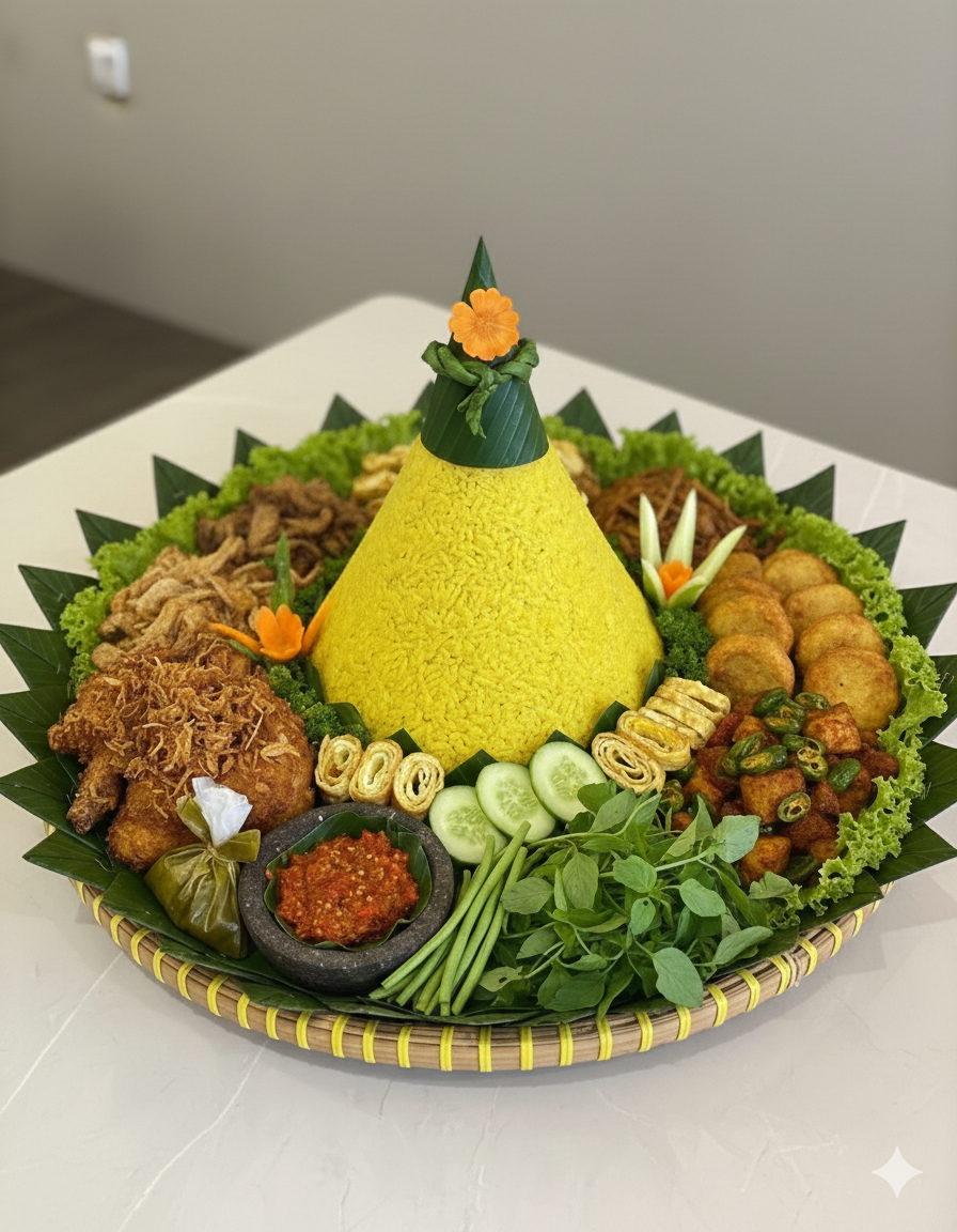Paket nasi congcot tumpeng porsi 20 orang